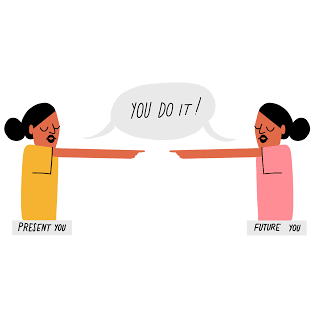 Future Self and Present You - A Happy Seed