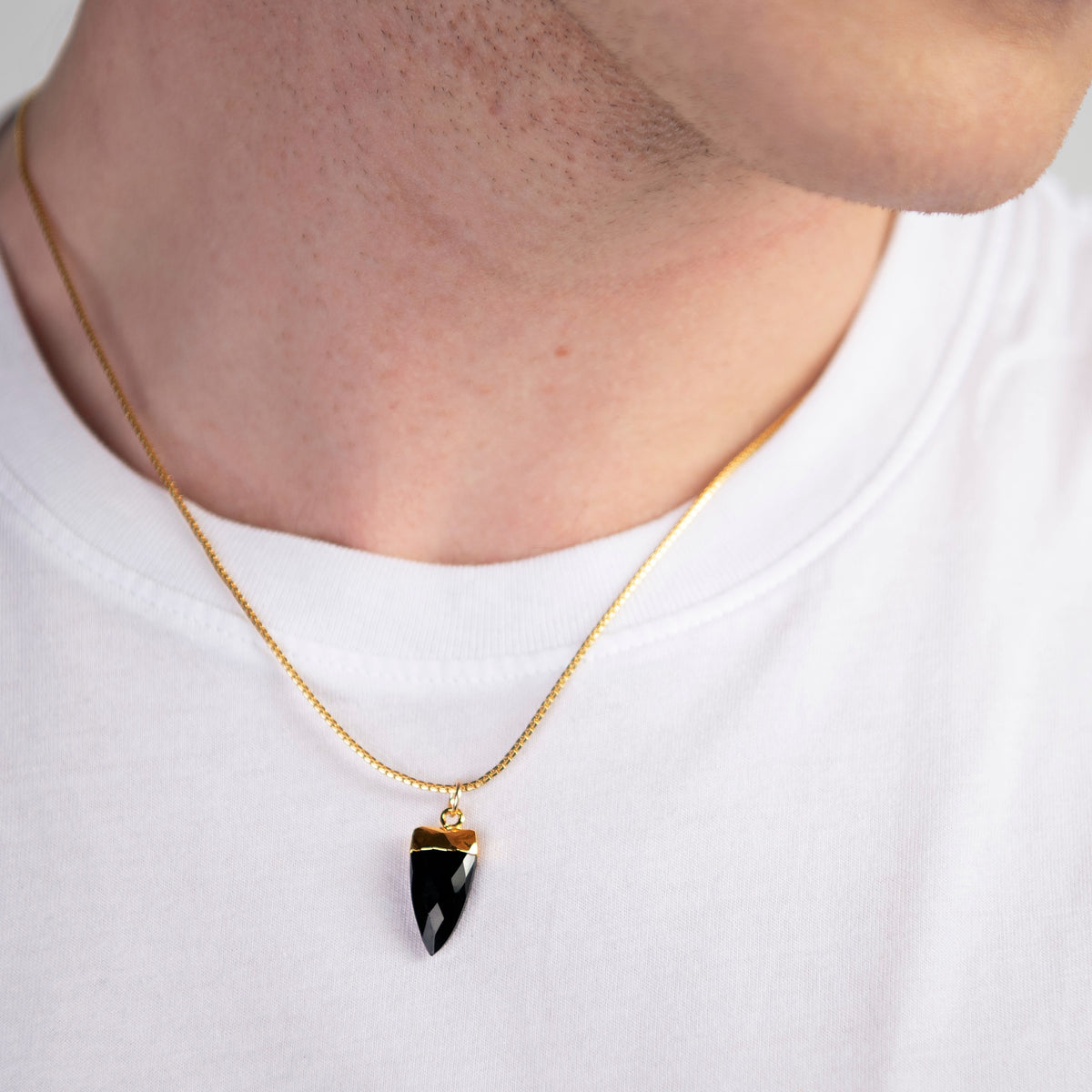 Black Onyx Pendant Necklace