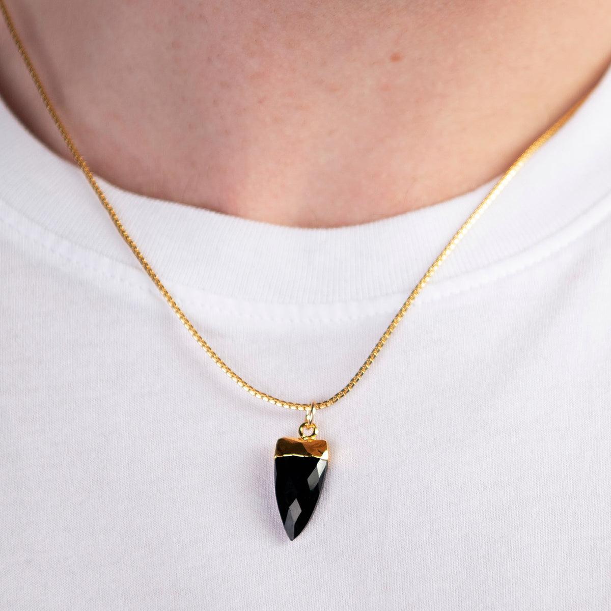 Black Onyx Pendant Necklace