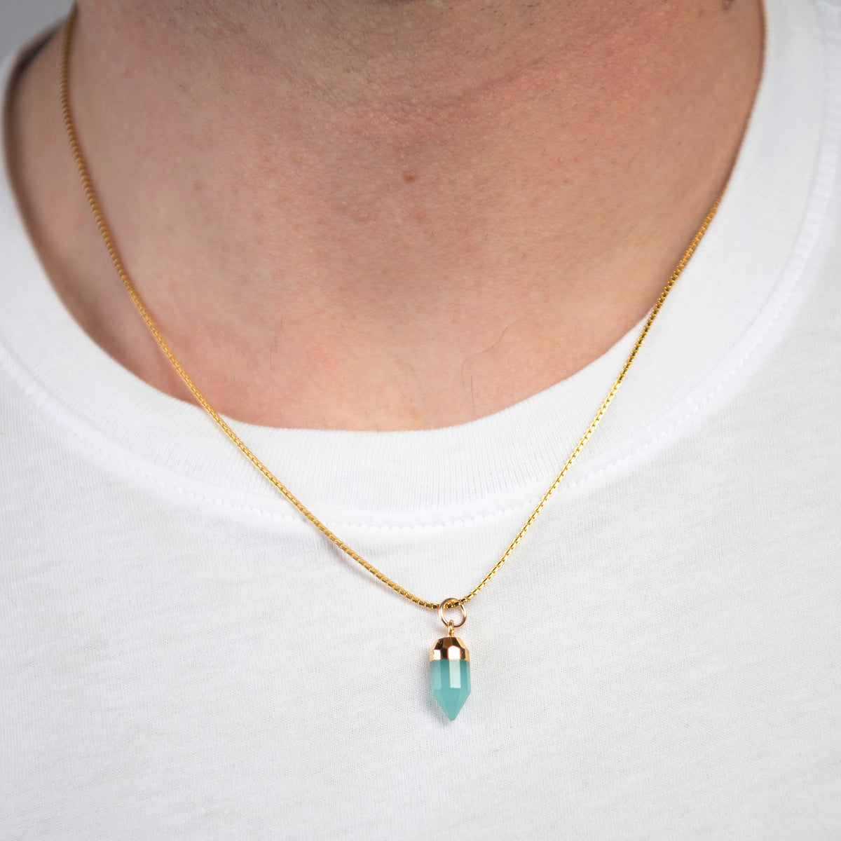 Chalcedony Amulet Pendant Necklace