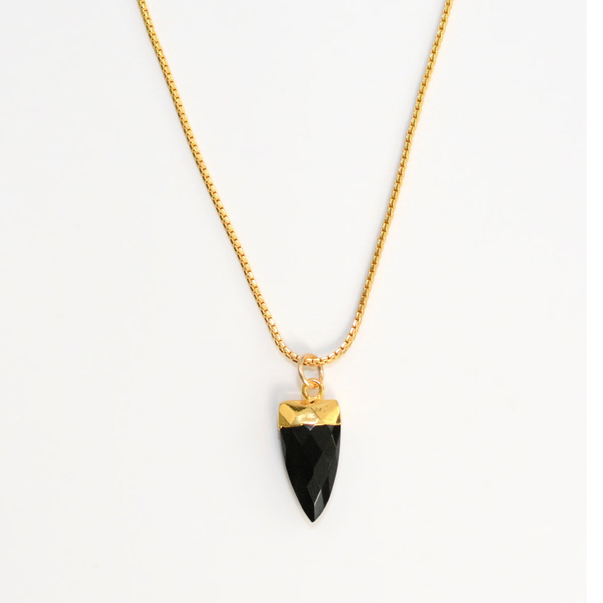 Black Onyx Pendant Necklace