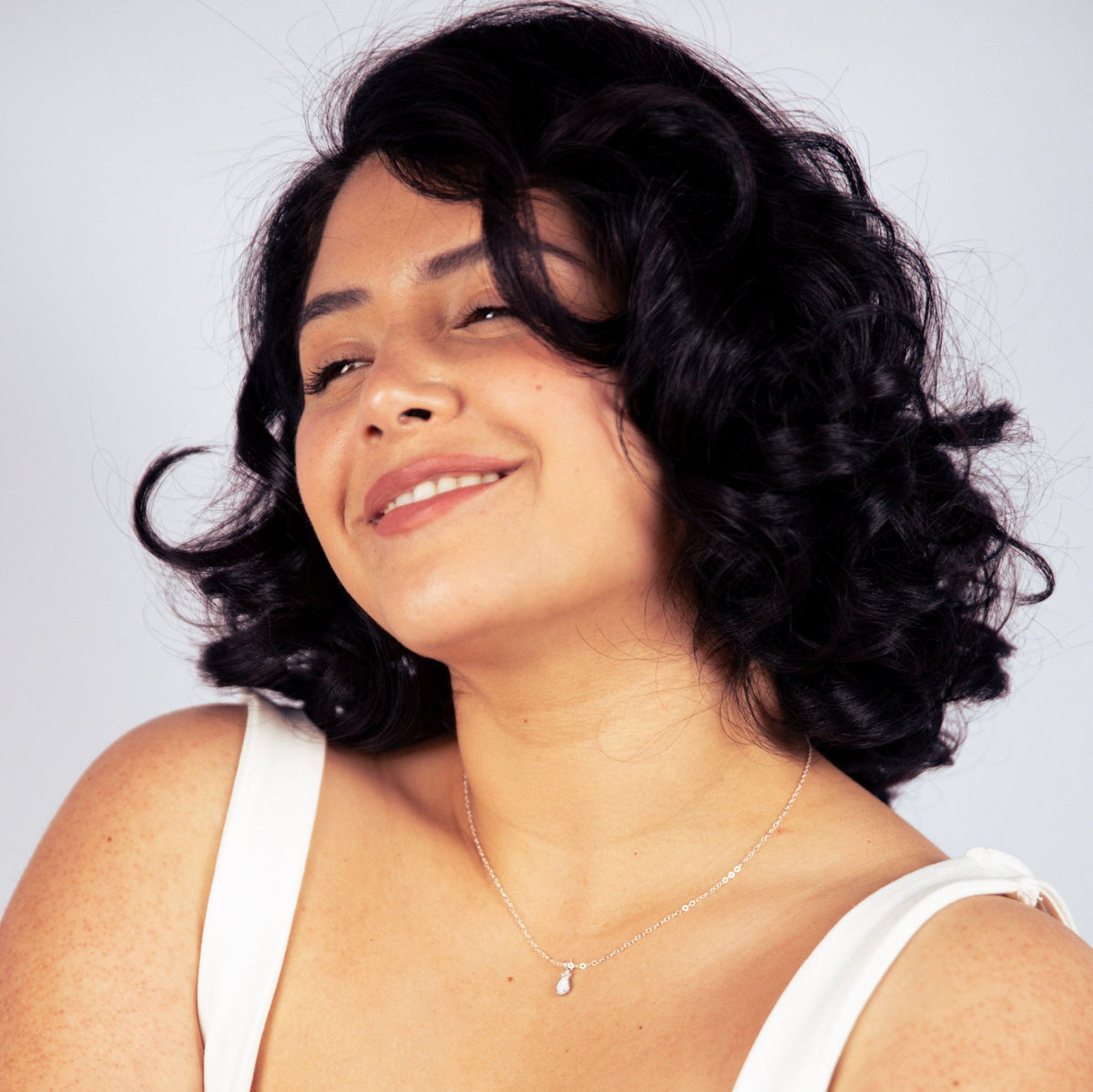 White Opal Silver Necklace