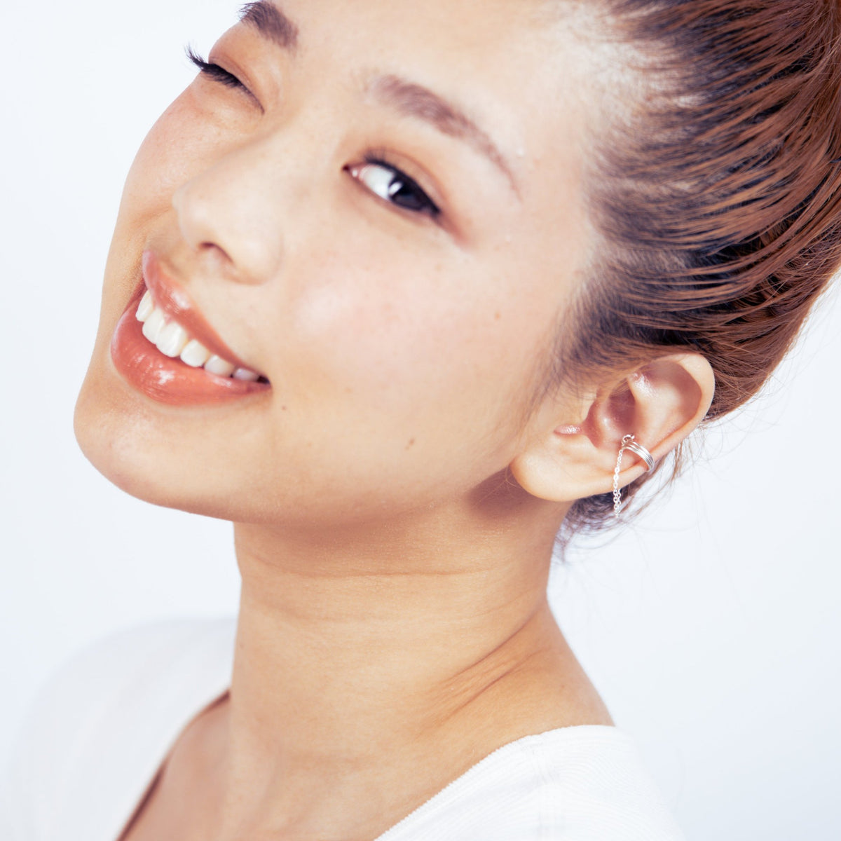 Chain Dangle Silver Cuff