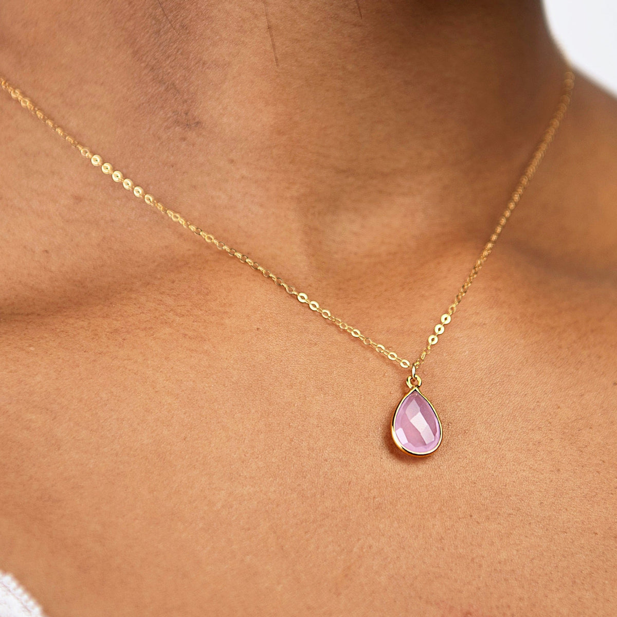 Rose Chalcedony Necklace