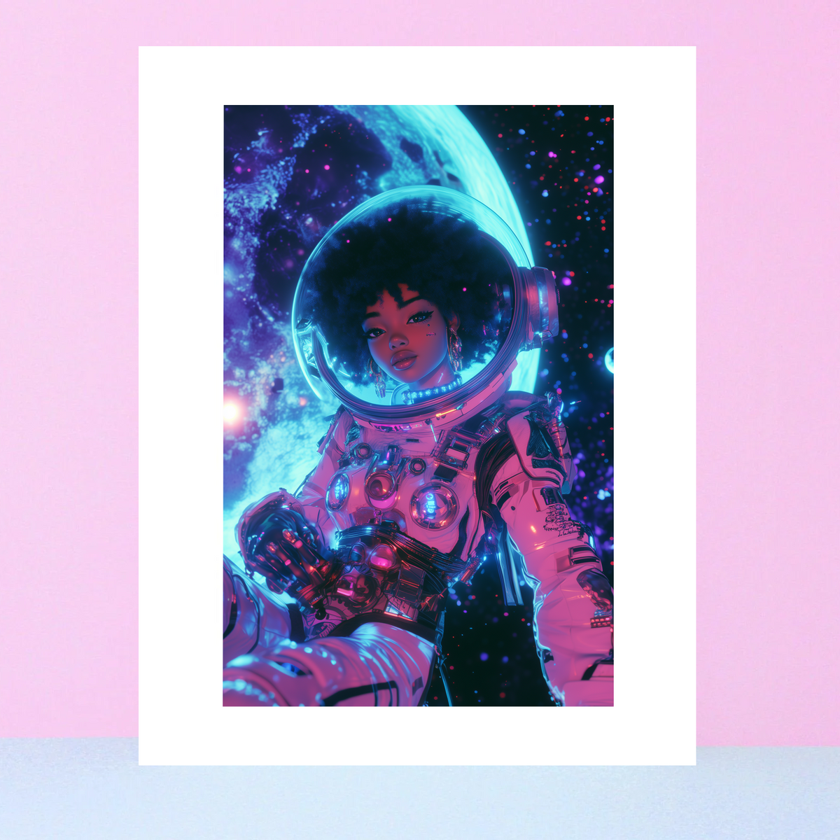 Astro Girl Art Print 2