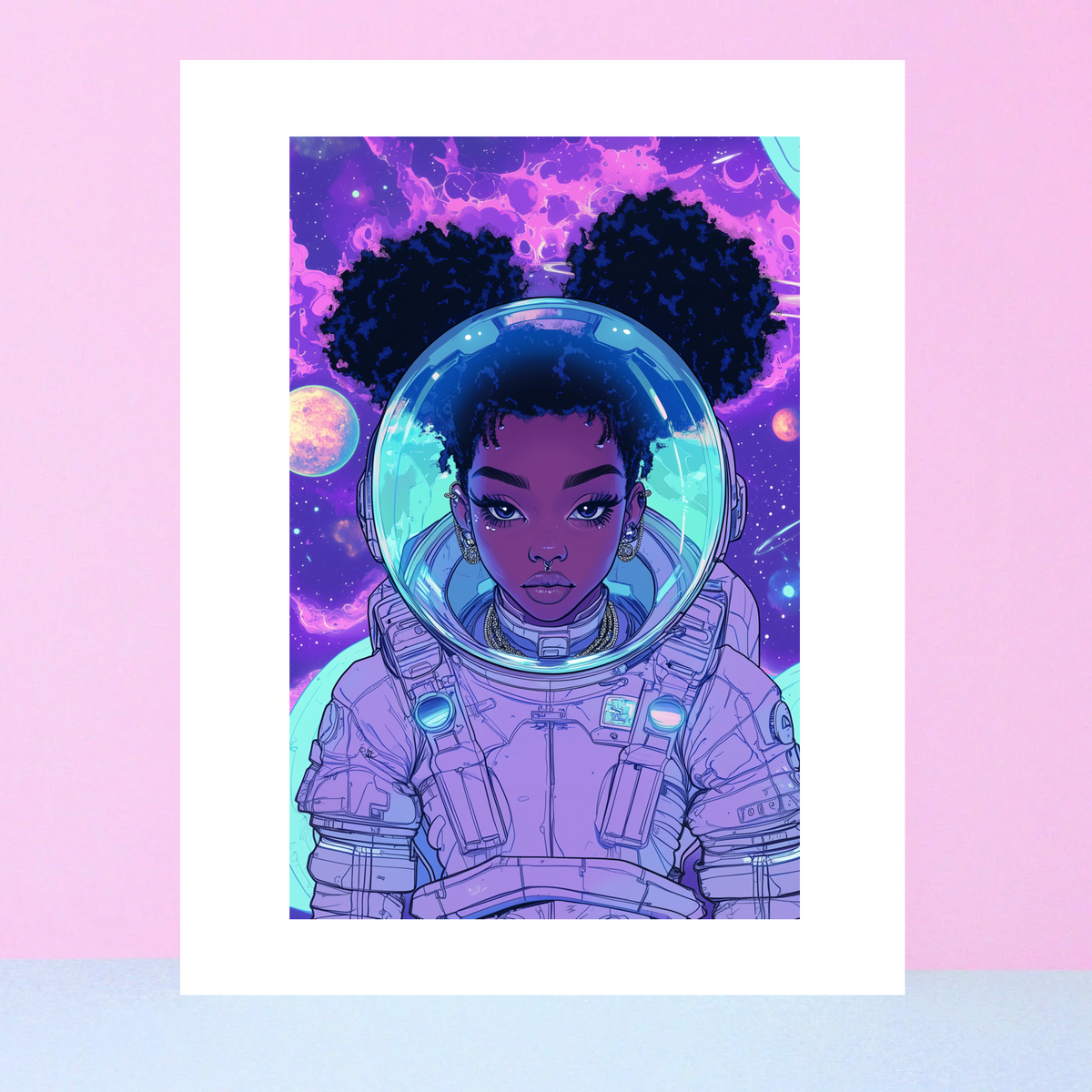 Astro Girl Art Print 3