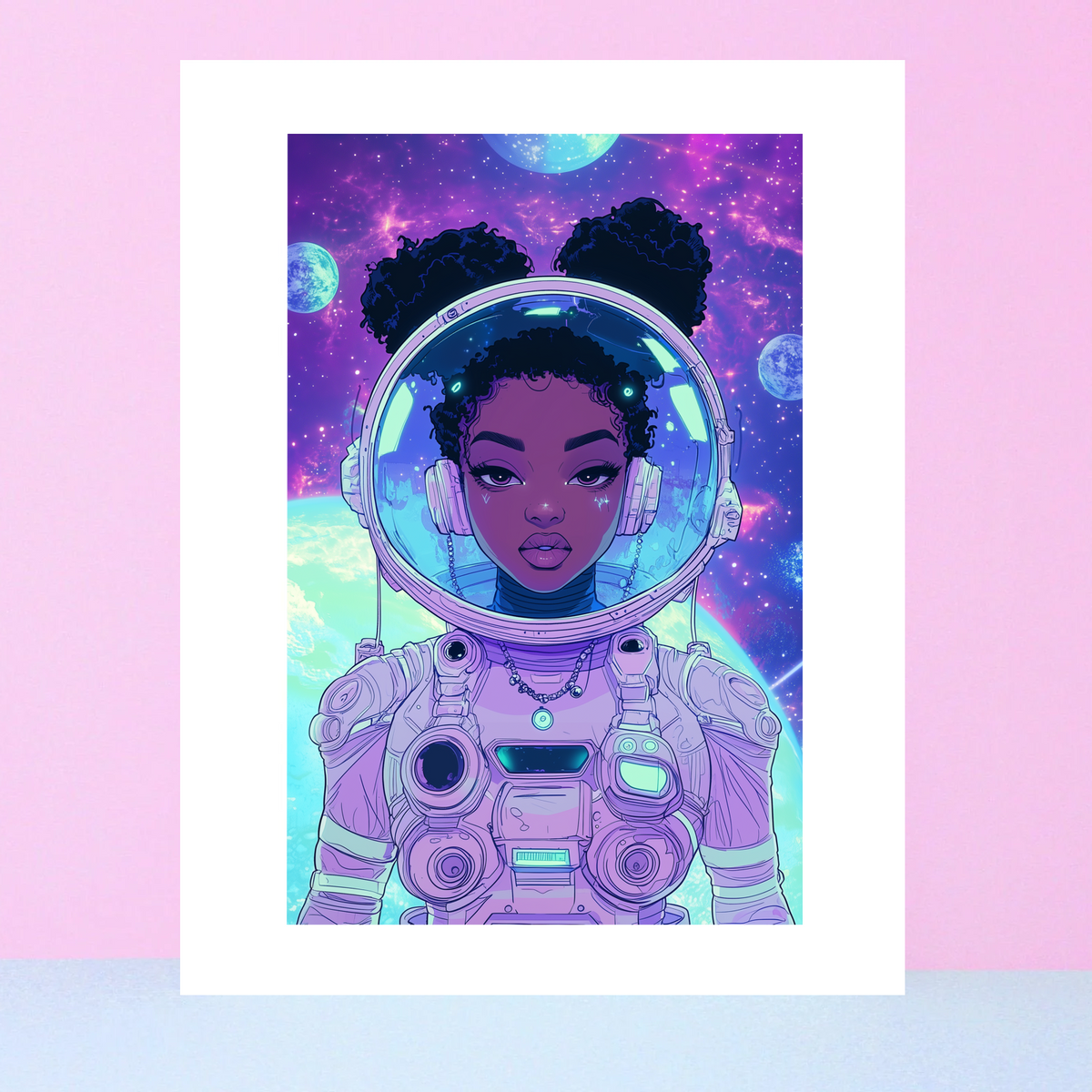 Astro Girl Art Print 1