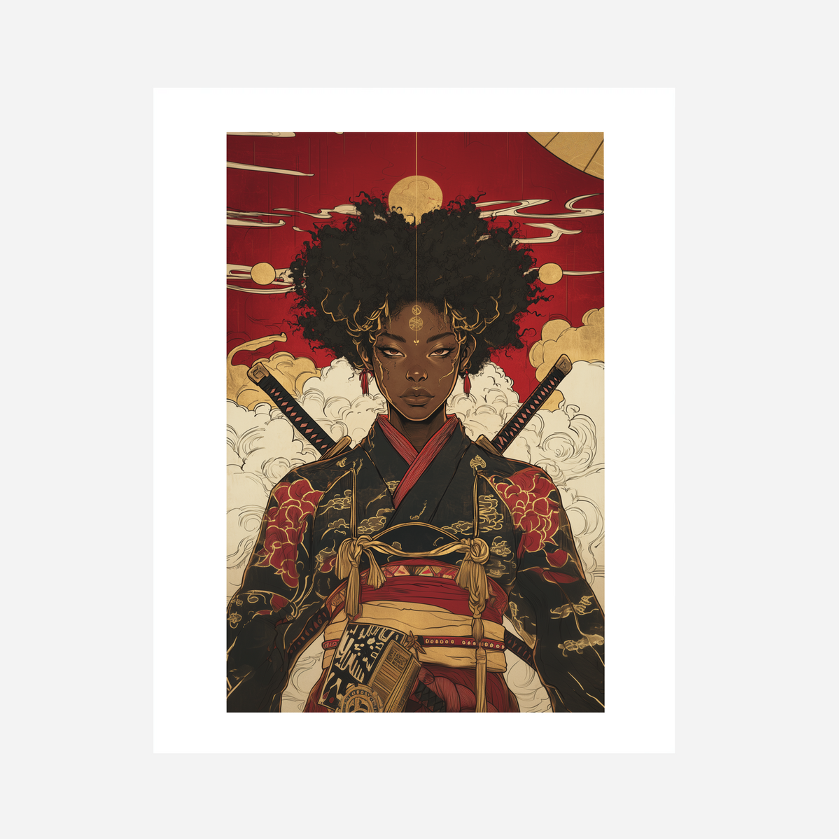 Afro-Queen Art Print 2