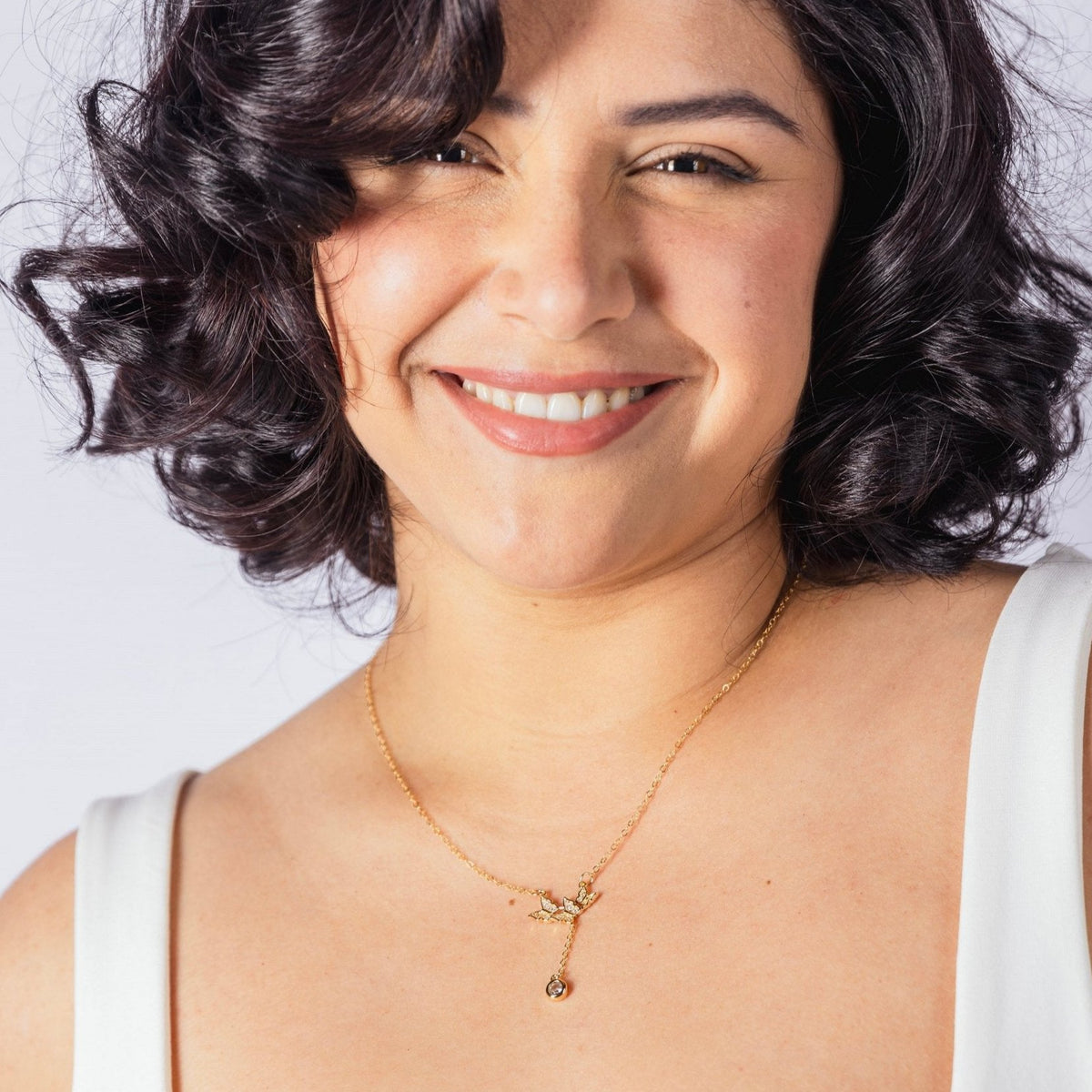 Butterfly Dangle Charm Necklace