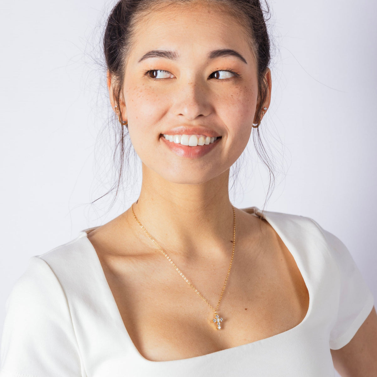 Cross Charm Necklace