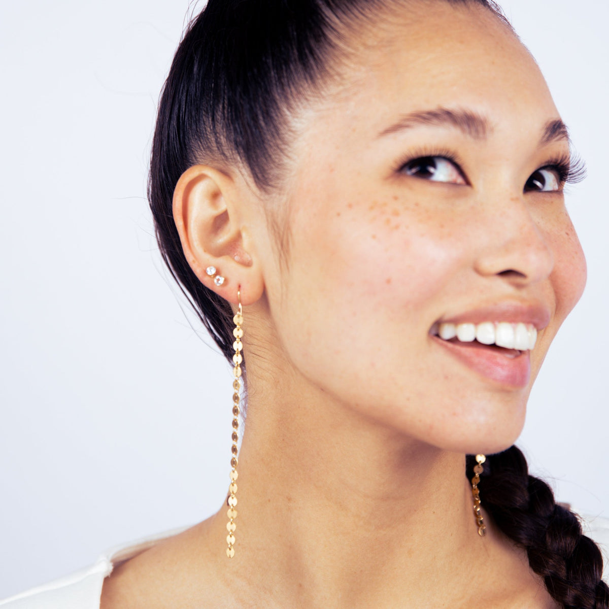 Edgy Chain Dangle Earring