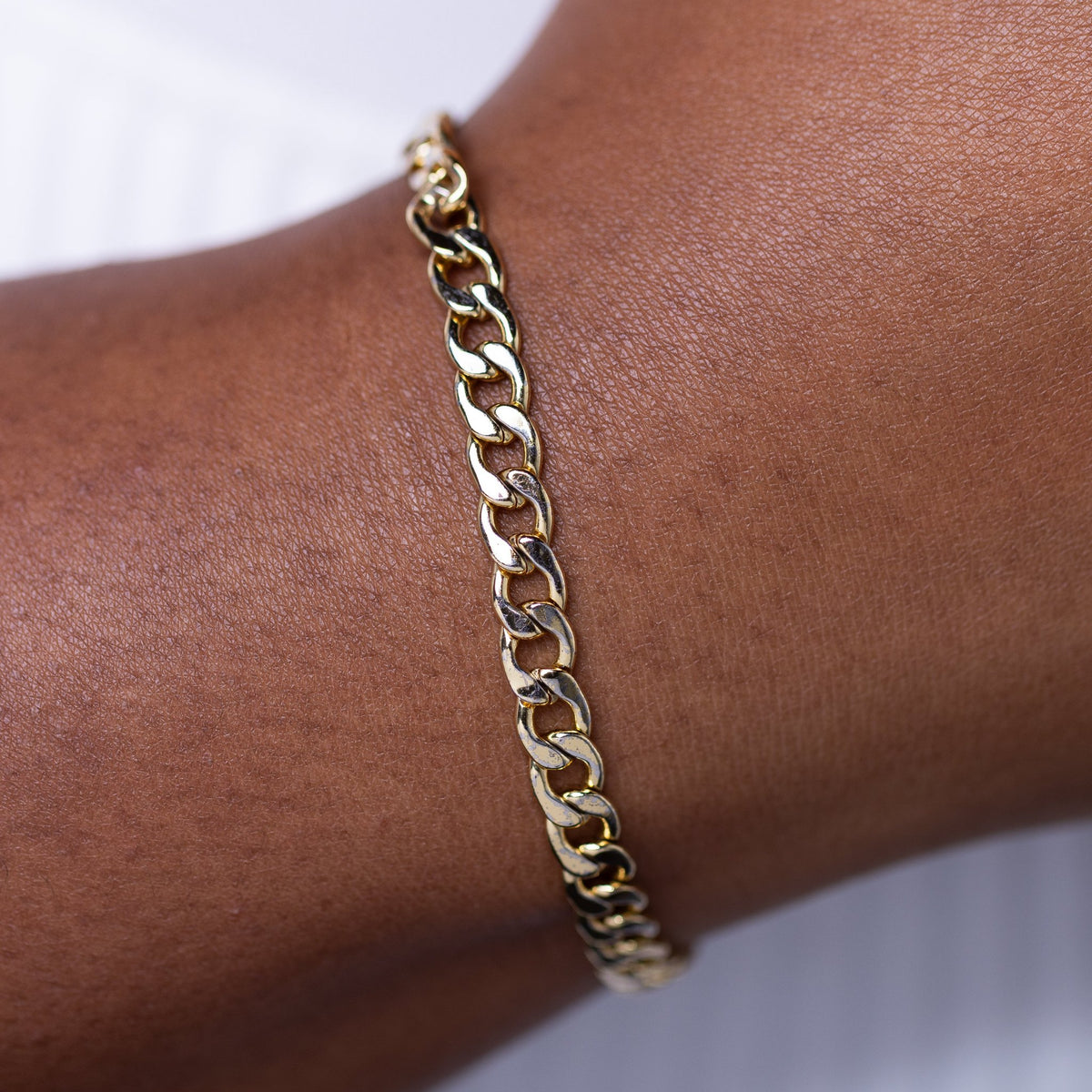 Gold Cuban Chain Bracelet