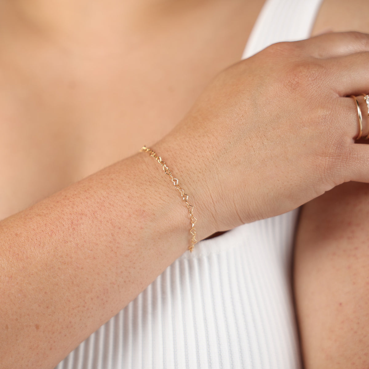 Heart Chain Bracelet