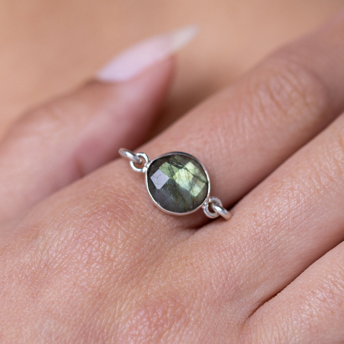 Labradorite Silver Ring