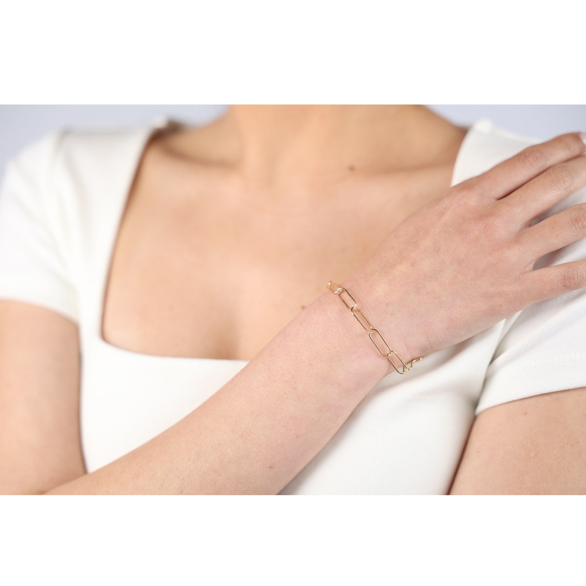 Large Oval Chain Bracelet