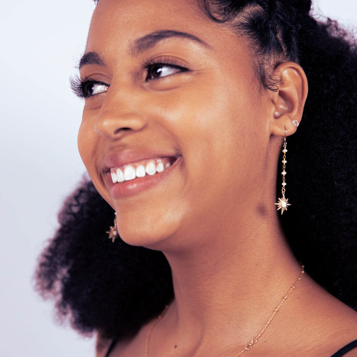 Opal Sunshine Dangle Earring