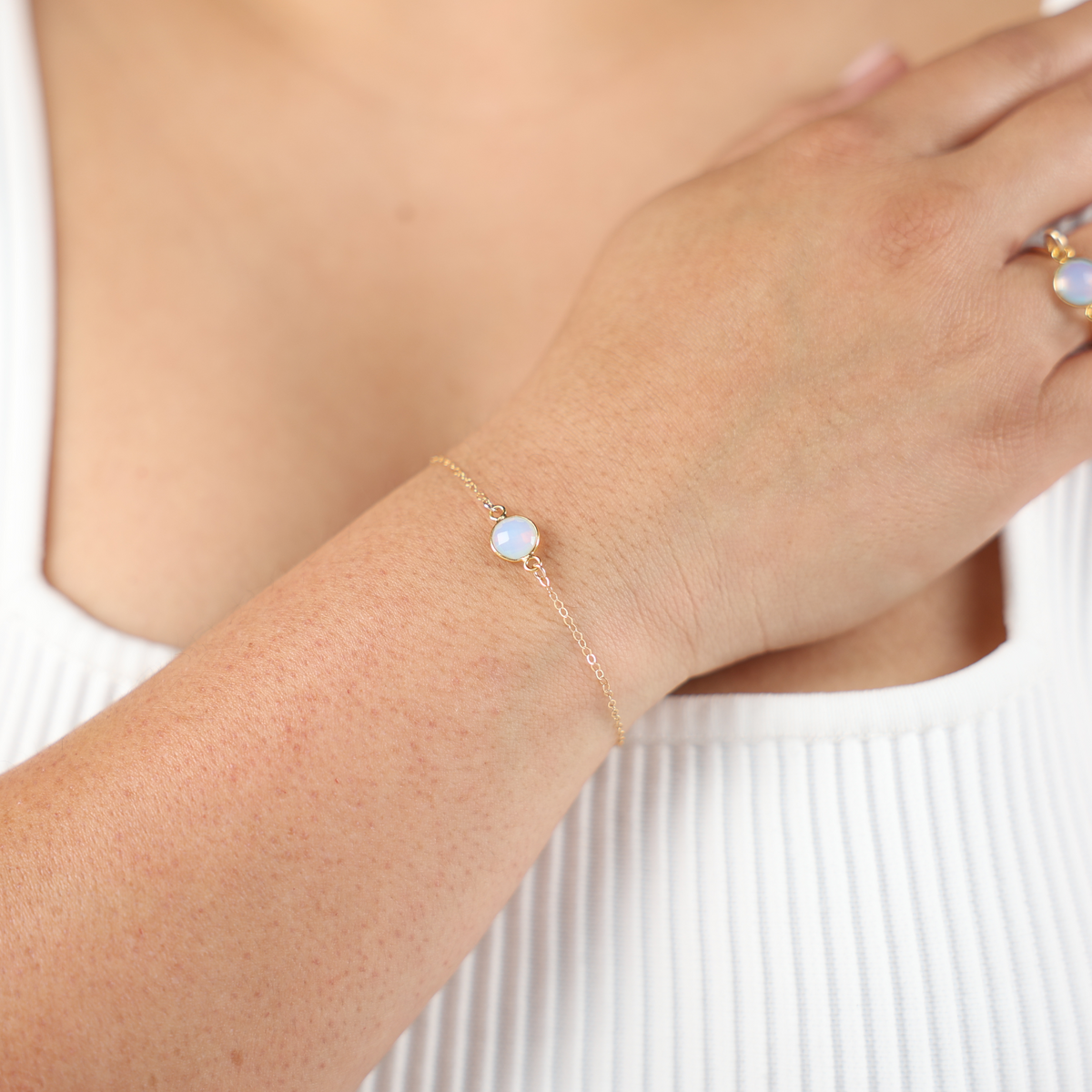 Opalite Circle Bracelet
