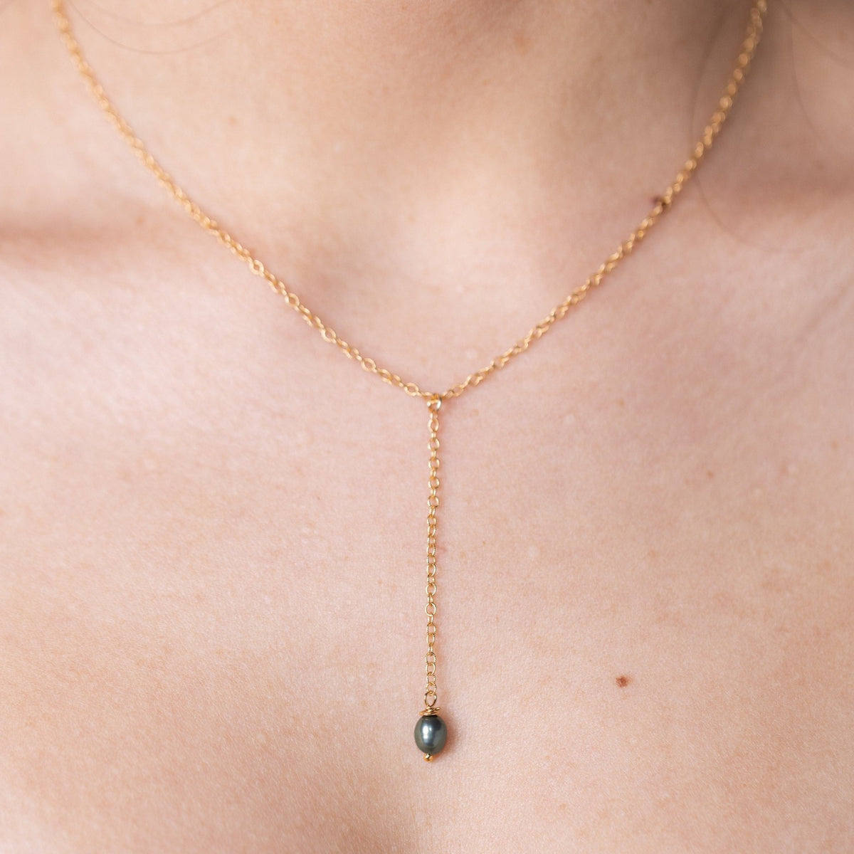 Tahitian Pearl Lariat Necklace