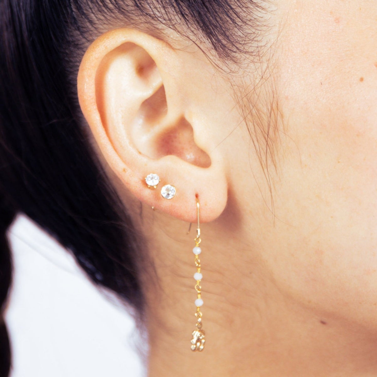 Teddy Bear Dangle Earring