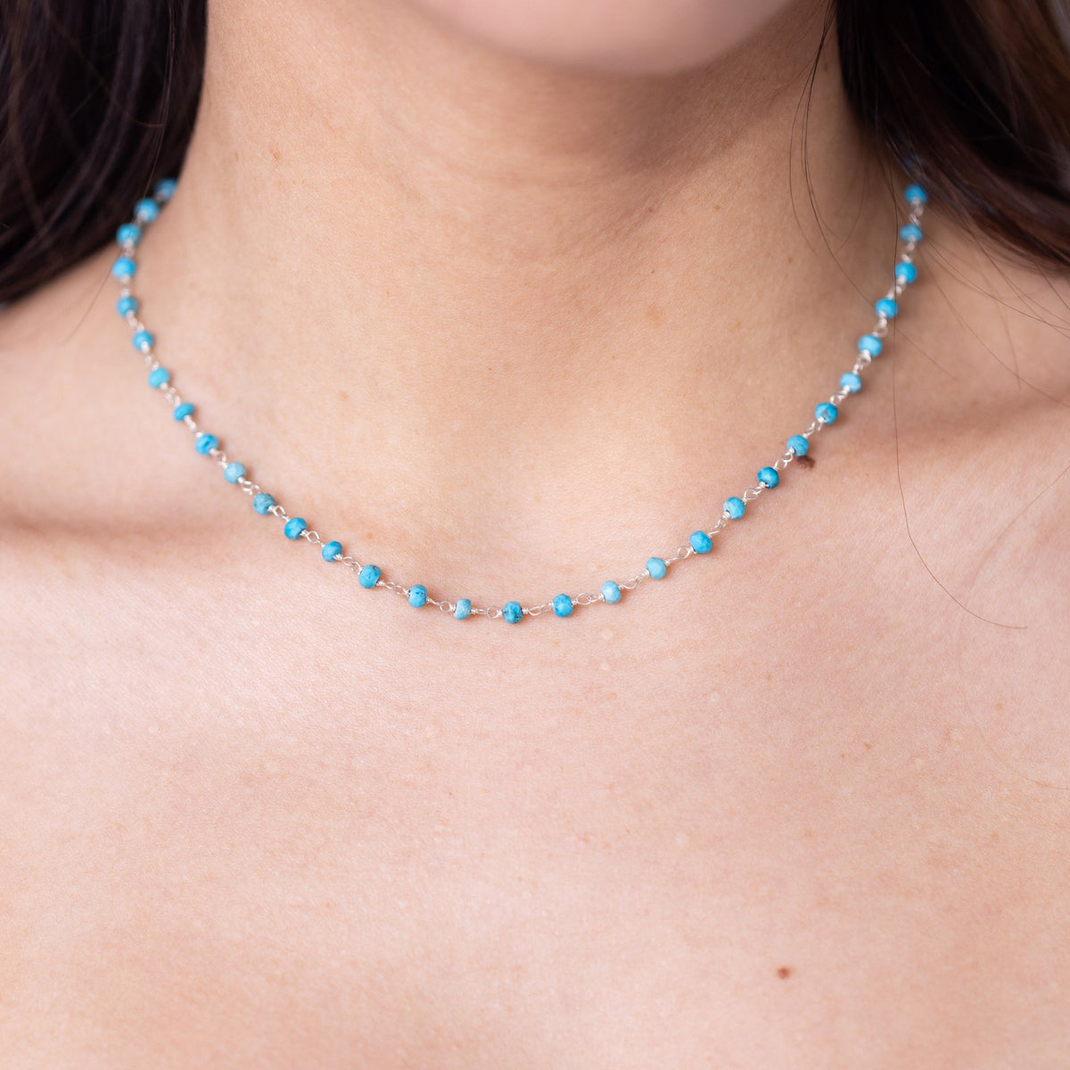 Turquoise Silver Choker