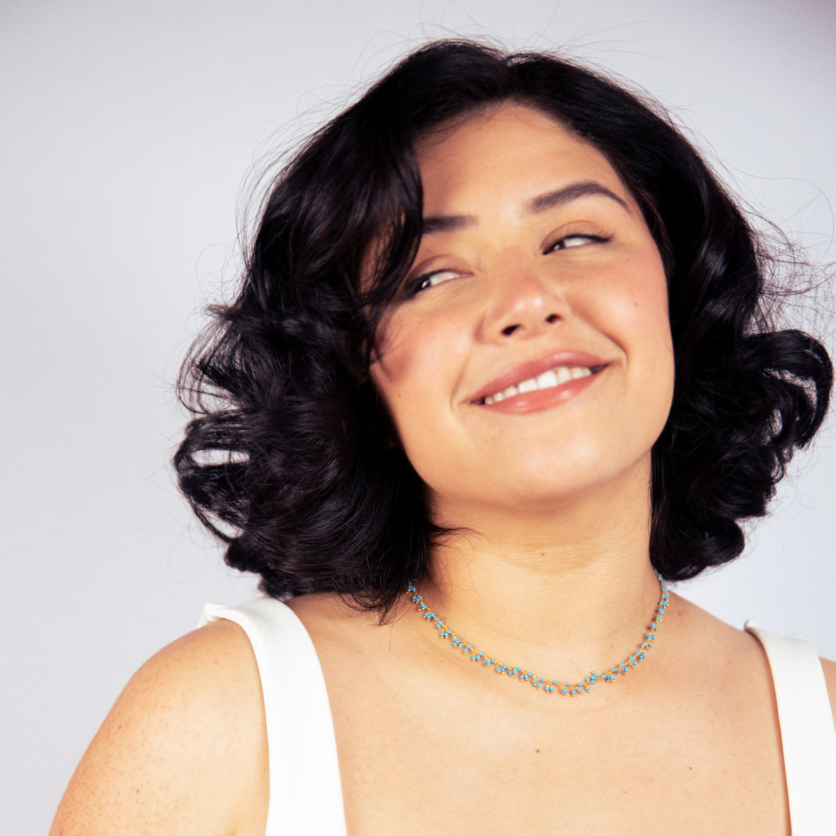 Turqouise Blossom Choker