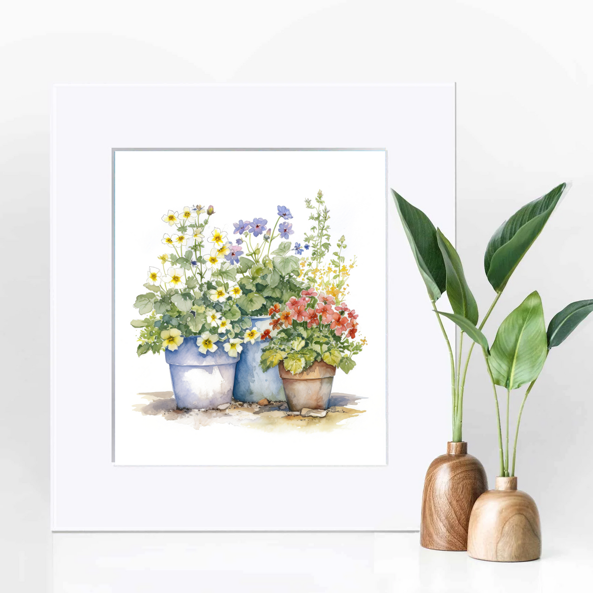 Floral Pot Art Print