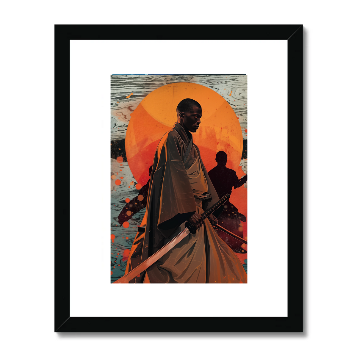 Afro Samuria Version 4 Art Print