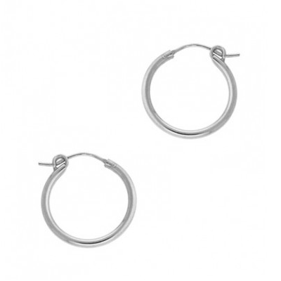 Medium Silver Hoop